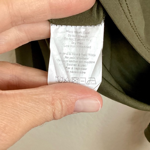 \ASTR The Label\ Olive Green Tie Front Top - Picture 14 of 15